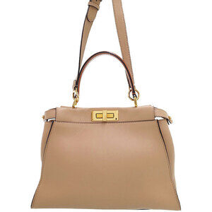 Fendi Peekaboo handbag ISeeU Leather 2way Shoulder Bag